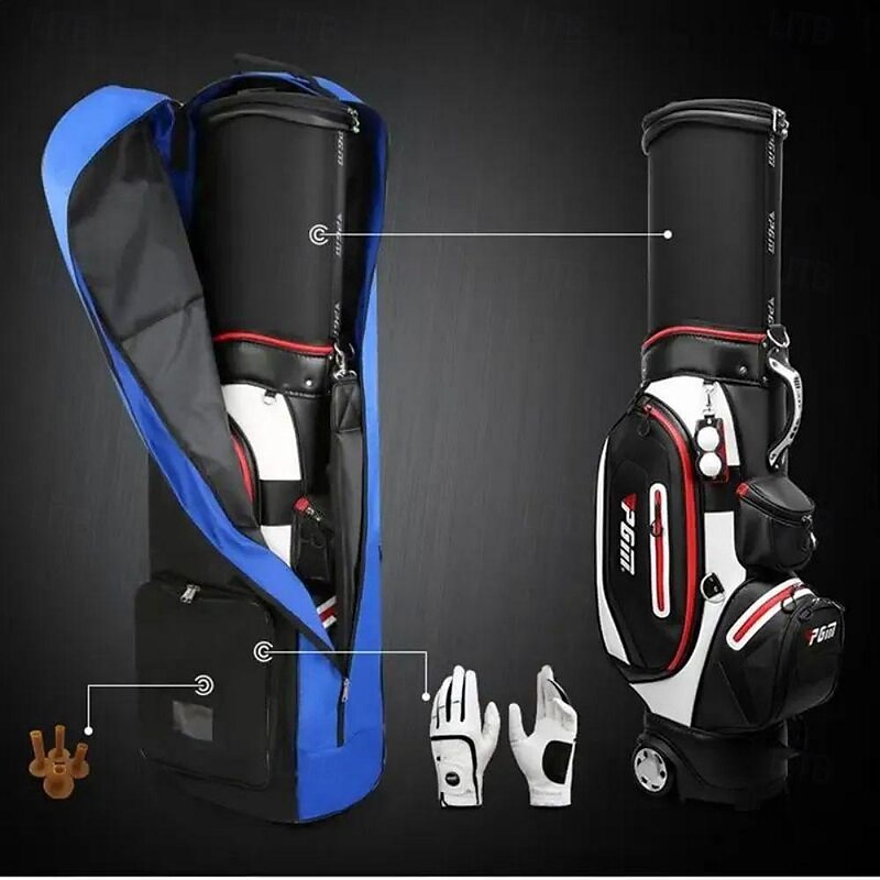 Travel Golf Bags With Wheels For Airlines Foldable Nylon Aviation Bag Durable Golf Club Bags Golf Accessories Storage Pouch2