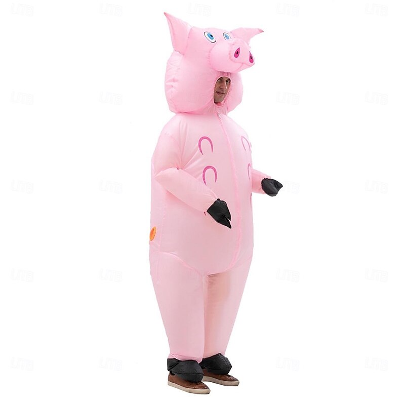 Pig Halloween Inflatable Costume Funny Costumes Halloween Group Family Costumes Carnival Costume Funny Costume Adults' Men's Women's Carnival Masquerade Performance Party Masquerade Easy Halloween2