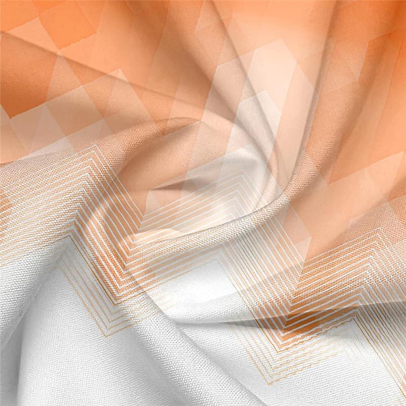 Men's Dress Shirt Printed Shirts Geometric Pattern Outdoor Street Blue Orange Gray Short Sleeve Turndown Summer Clothing Apparel Print3