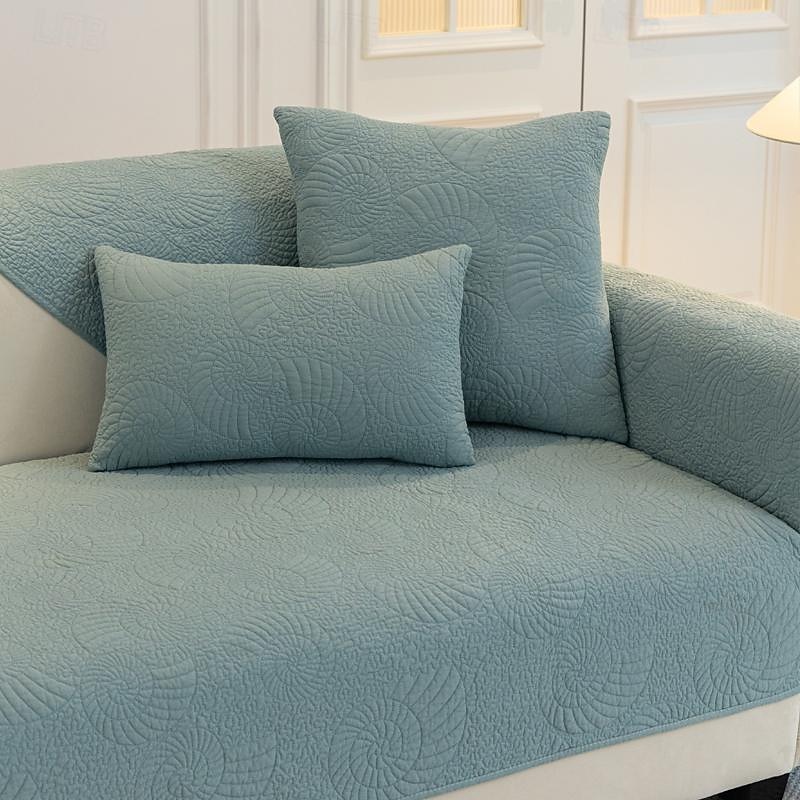 100% Cotton Sofa Slipcover Sofa Seat Cover Sectional Couch Covers,Furniture Protector Anti-Slip Couch Covers for Dogs Cats Kids(Sold by Piece/Not All Set)4