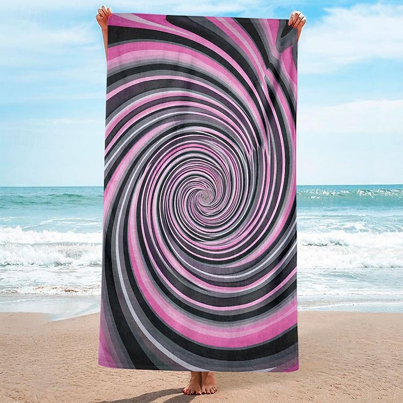 Whirlpool Beach Towel,Beach Towels for Travel, Quick Dry Towel for Swimmers Sand Proof Beach Towels for Women Men Girls Kids, Cool Pool Towels Beach Accessories Absorbent Towel2