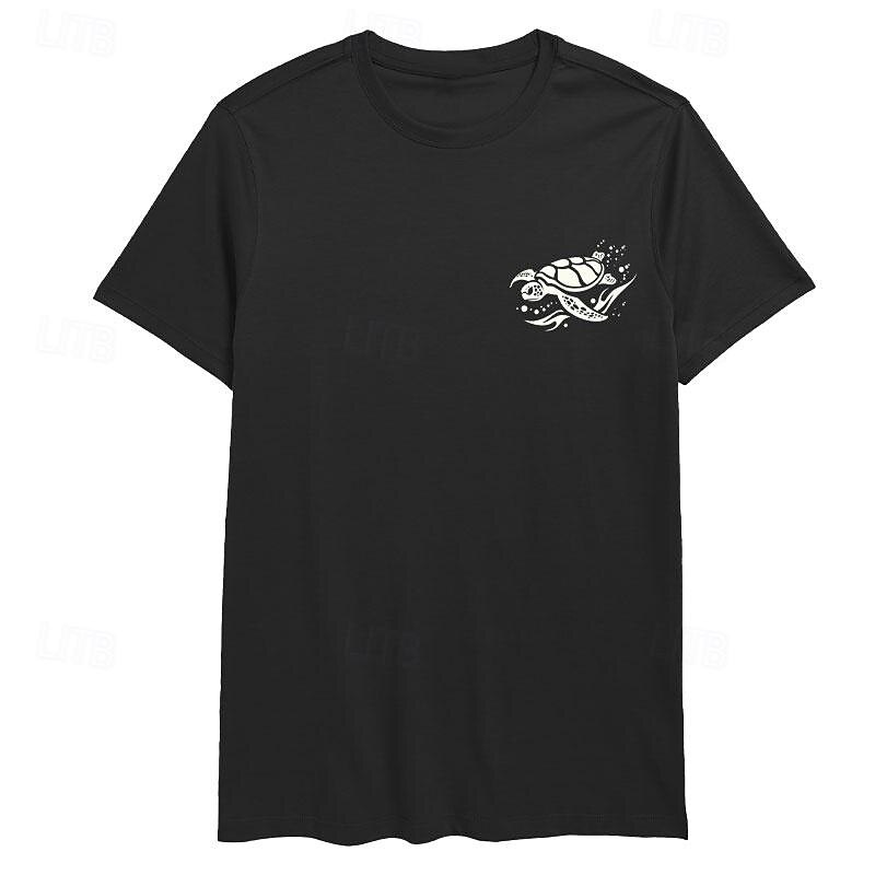 Men's Short Sleeve Tribal Sea Turtle Graphic T-Shirt | Ocean Lifestyle Design 6
