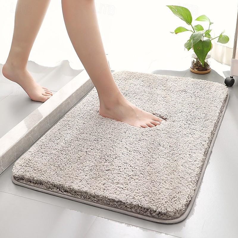 Bathroom Bath Mat Non-slip, Extra Soft and Absorbent Bath Rugs, Washable Non-Slip Carpet Mat for Bathroom Floor, Tub, Shower Room