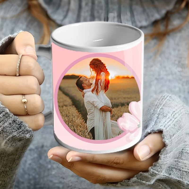 Personalized Photo Coffee Mug - Custom Wedding Gift for Couple Family Christmas Gift Mug Ceramic Mug 11oz