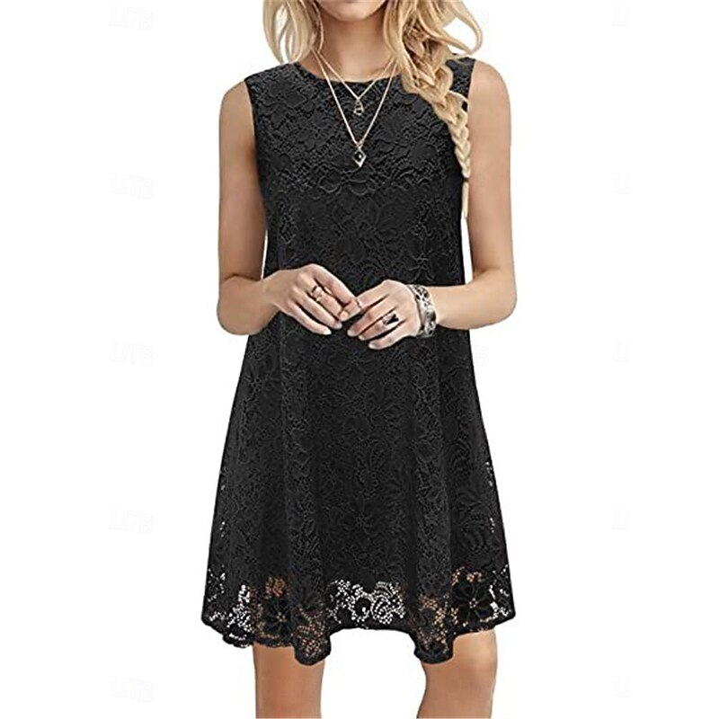 Women's White Dress Mini Dress with Sleeve Date Streetwear Crew Neck Short Sleeve Black White Burgundy Color4