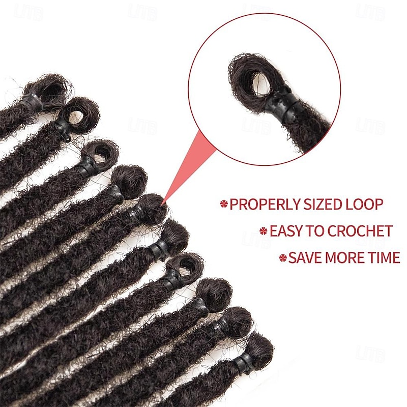 Dreadlock Extensions 24 Inch Synthetic Hippie Single Ended Dreads 15 Strands Ombre Brown 0.6 cm Width Loc Extensions Reggae Style Crochet Hair for Women4