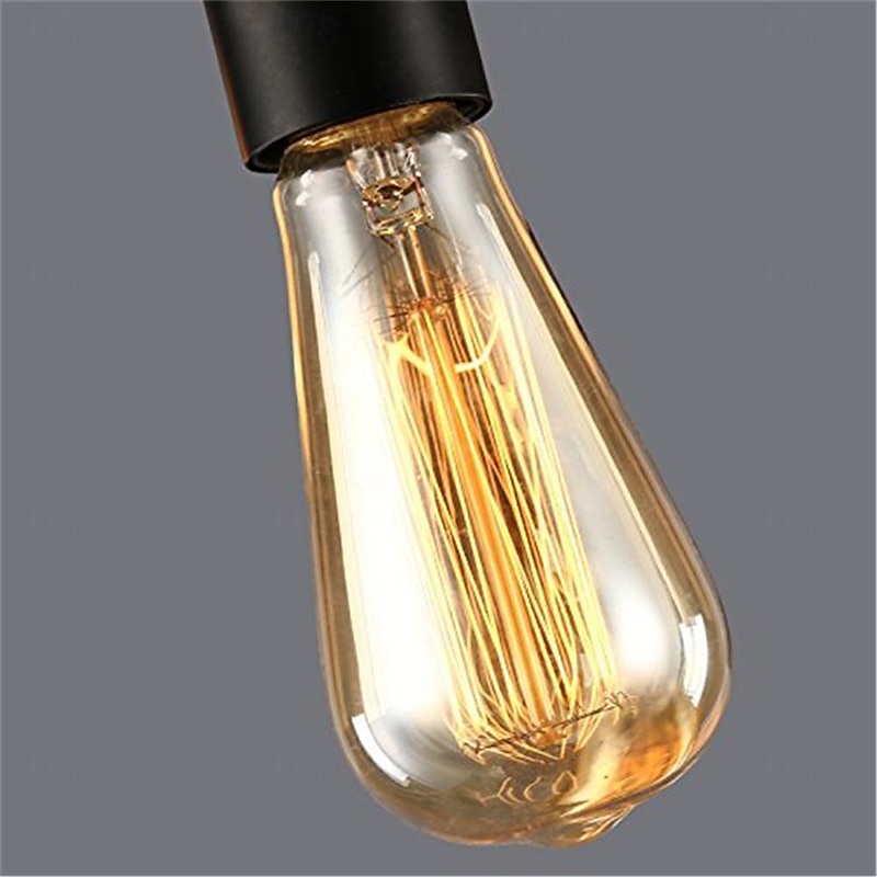 6pcs 3pcs Retro Dimmable Edison Bulb E27 40W Gold Spiral Filament ST64 Ampoule Lamp Incandescent Chandelier Decorative Lightin3