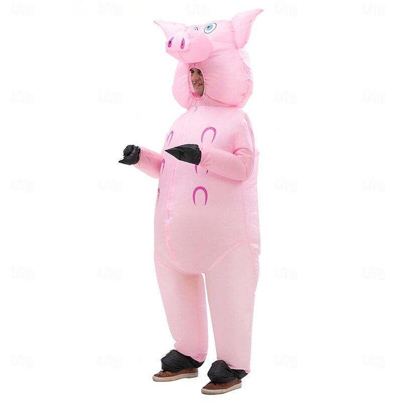 Pig Halloween Inflatable Costume Funny Costumes Halloween Group Family Costumes Carnival Costume Funny Costume Adults' Men's Women's Carnival Masquerade Performance Party Masquerade Easy Halloween3