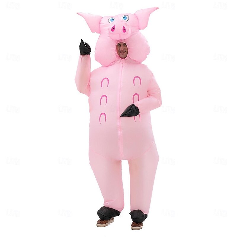 Pig Halloween Inflatable Costume Funny Costumes Halloween Group Family Costumes Carnival Costume Funny Costume Adults' Men's Women's Carnival Masquerade Performance Party Masquerade Easy Halloween4