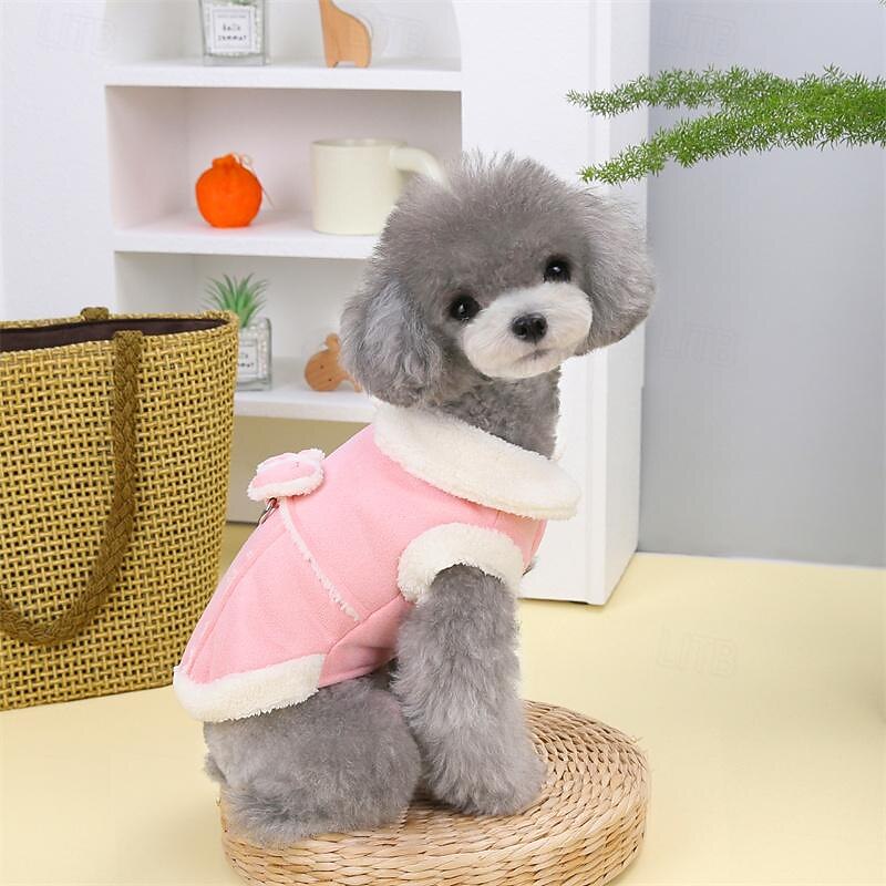 Dog Cat Coat Jacket Elegant Cute Winter Breathable Soft Washable Comfortable Thick Vacation Dailywear Holiday Casual Daily Weekend Dog Clothing for Cat Dog Husky Labrador Alaskan Malamute3