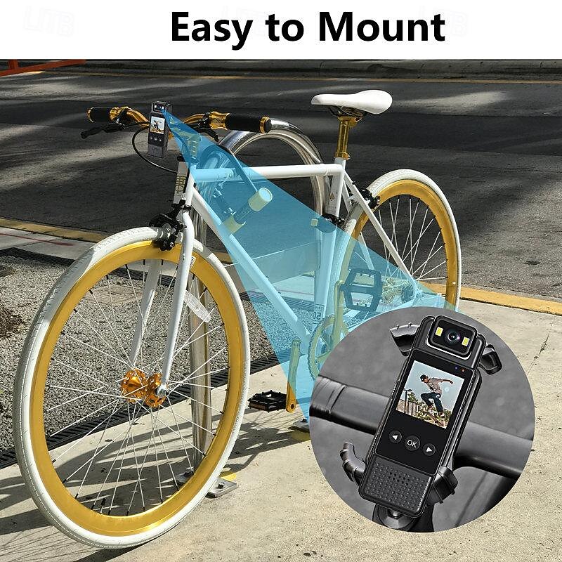 The new portable handheld sports HD 1080P back pocket camera rotates 180 Mini WIFI camcorder4