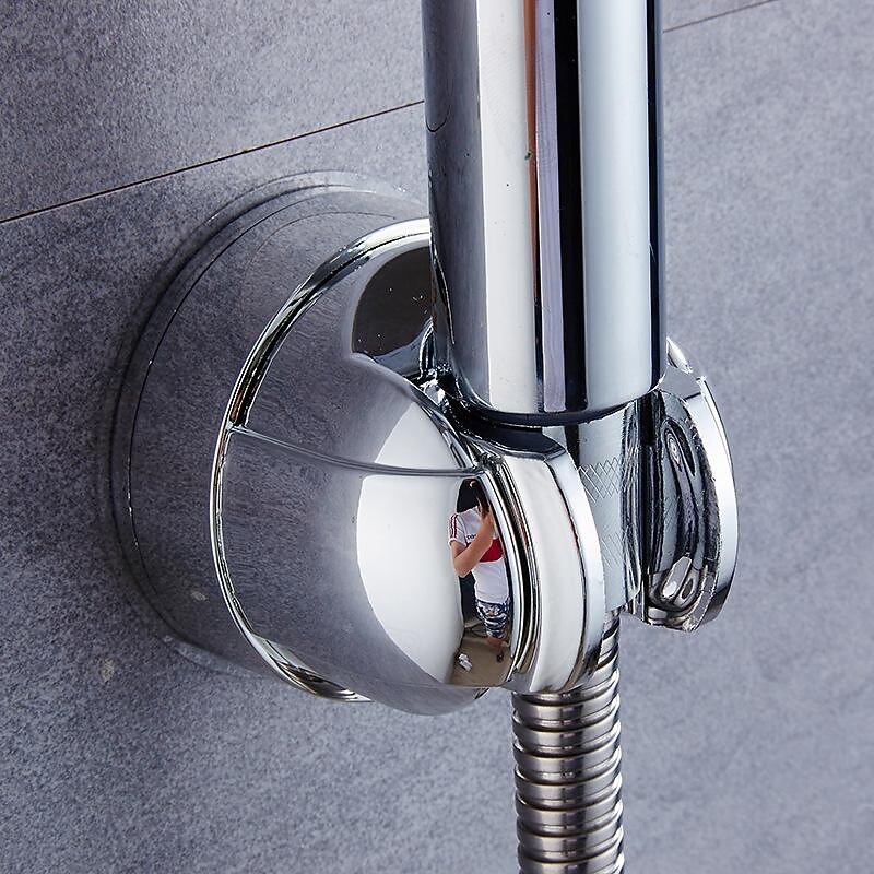 No Punching Universal Movable Bracket Powerful Suction Shower Seat Chuck Holder Suction Cup Shower Support for Bathroom Accessories2