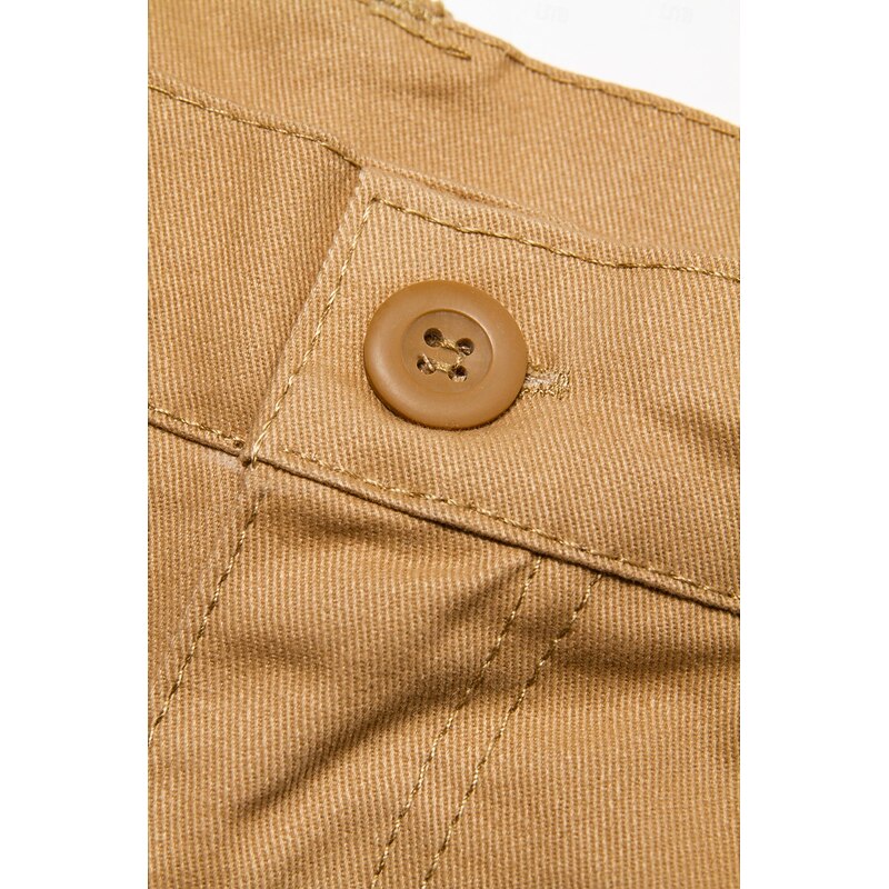 Men's Cargo Shorts Shorts Hiking Shorts Leg Drawstring Multi Pocket Plain Wearable Knee Length Casual Daily Holiday Sports Fashion Army Yellow Grass Green4