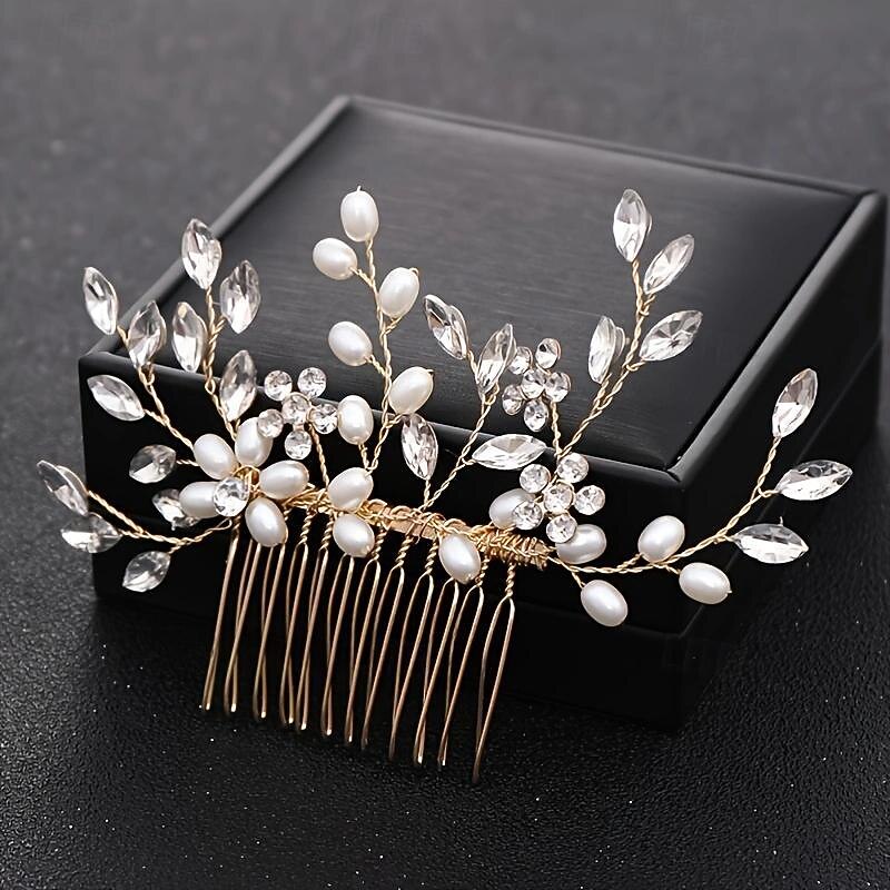 Crystal Flower Bridal Hair Comb, Silver Accents, Wedding Hair Comb, Bridal Comb, Hair Comb For Wedding, Bridal Hair Piece, Hair Accessories3