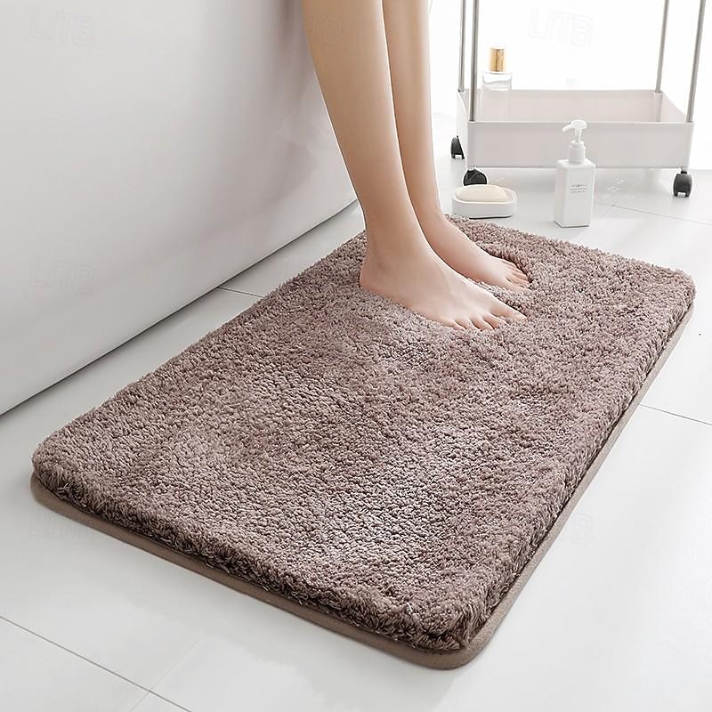 Bathroom Bath Mat Non-slip, Extra Soft and Absorbent Bath Rugs, Washable Non-Slip Carpet Mat for Bathroom Floor, Tub, Shower Room2