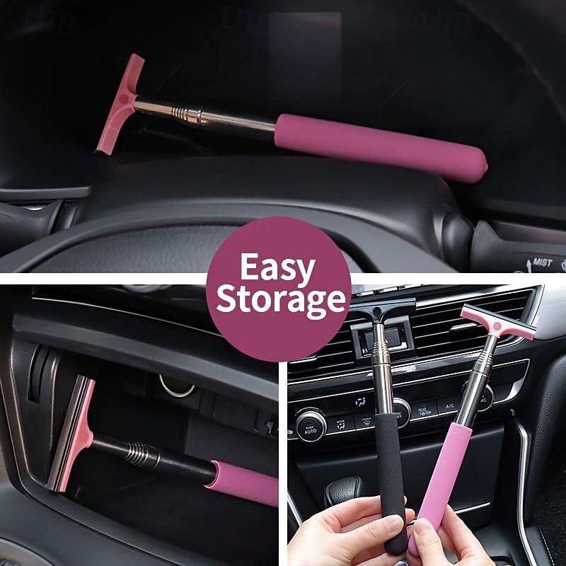 Starfire Car Rearview Mirror Wiper Rearview Mirror Water Removal Wiper Artifact Reflector Anti-Fog Water Removal Retractable Wiper3