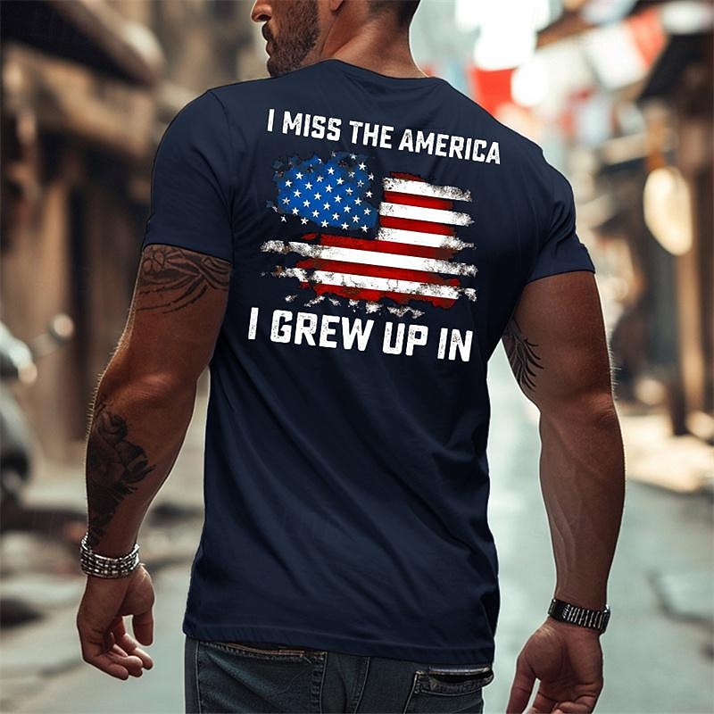 Patriotic T Shirts For Men Let's Go Taco T Shirt Short Sleeve T shirt 3D Print Crew Neck Shirt Fashion Daily Basic Street Casual Daily Black Blue Green Summer Spring All Seasons Clothing Apparel4