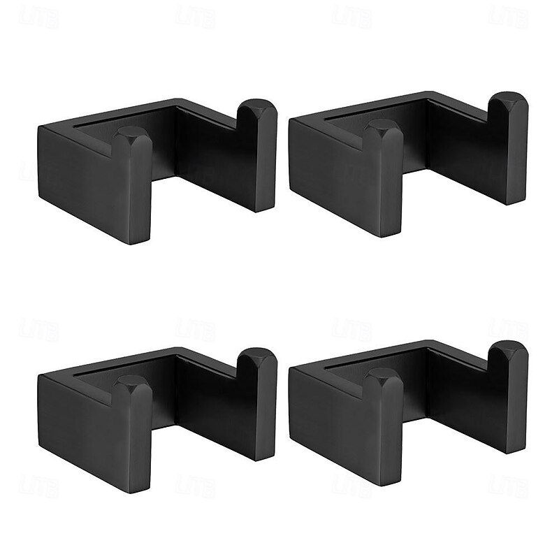 4pcs Robe Hooks Wall Mounted Clothes Hooks Bathroom Towel Hooks 304 Stainless Steel for Bathroom Kitchen3