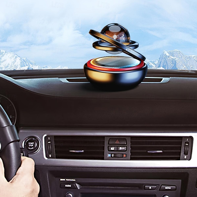 Planet Car Aromatherapy Perfume - Solar-Powered Car Air Freshener for Men - Long-Lasting Fragrance and Decorative Design4