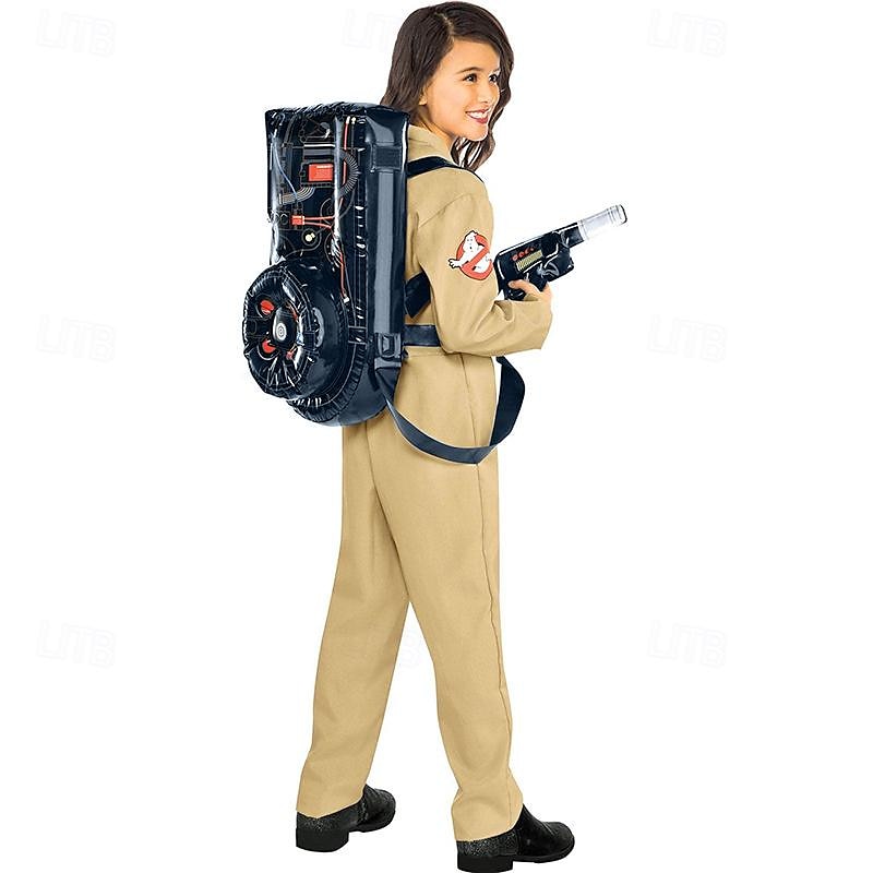 Ghostbusters Cosplay Cosplay Costume Boys Girls' Movie Cosplay Cosplay Halloween Beige Leotard / Onesie Masquerade Polyester World Book Day Costumes4