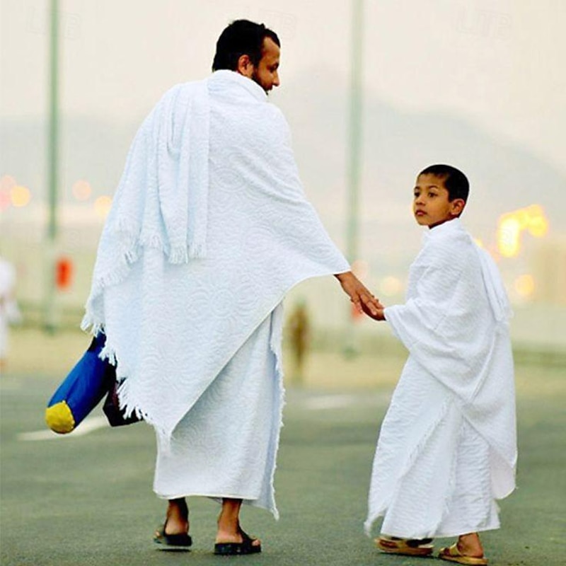 1pc Original Turkey Men's Hajj Umrah clothing Ahram Turkish Super Soft Towel Set New Dry Fast Microfiber Woven Technology4