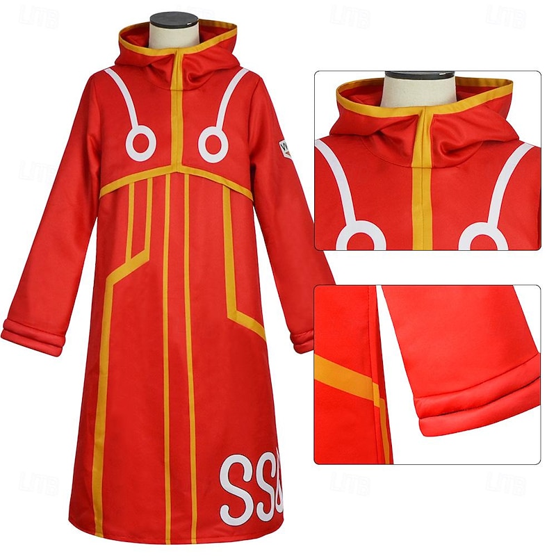Pirate Luffy Anime Cosplay Costume Outfits Cosplay Suits Halloween Carnival Masquerade Coat Gloves Hat For Men's Boys' Kid's Adults'3