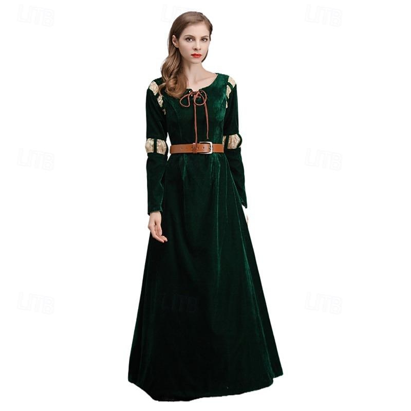 Brave Merida Dress Cosplay Costume Cosplay Wigs Cosplay Movie Cosplay for Women's Adults' Carnival Masquerade4