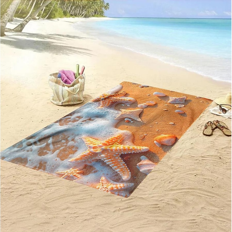 Landscape Beach Towel,Beach Towels for Travel, Quick Dry Towel for Swimmers Sand Proof Beach Towels for Women Men Girls Kids, Cool Pool Towels Beach Accessories Absorbent Towel2