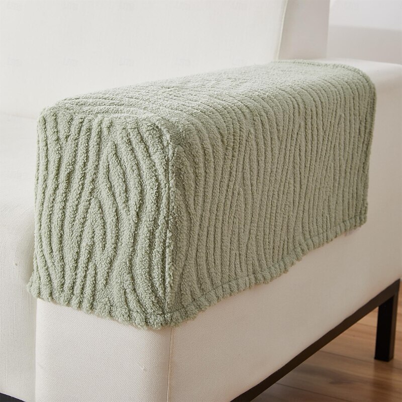 Stretch Armrest Covers for Chairs and Sofas Couch Arm Covers for Sofa Spandex Jacquard Armrest Covers Anti-Slip Furniture Protector Washable Armchair Slipcovers for Recliner Set of 2 Sage Green