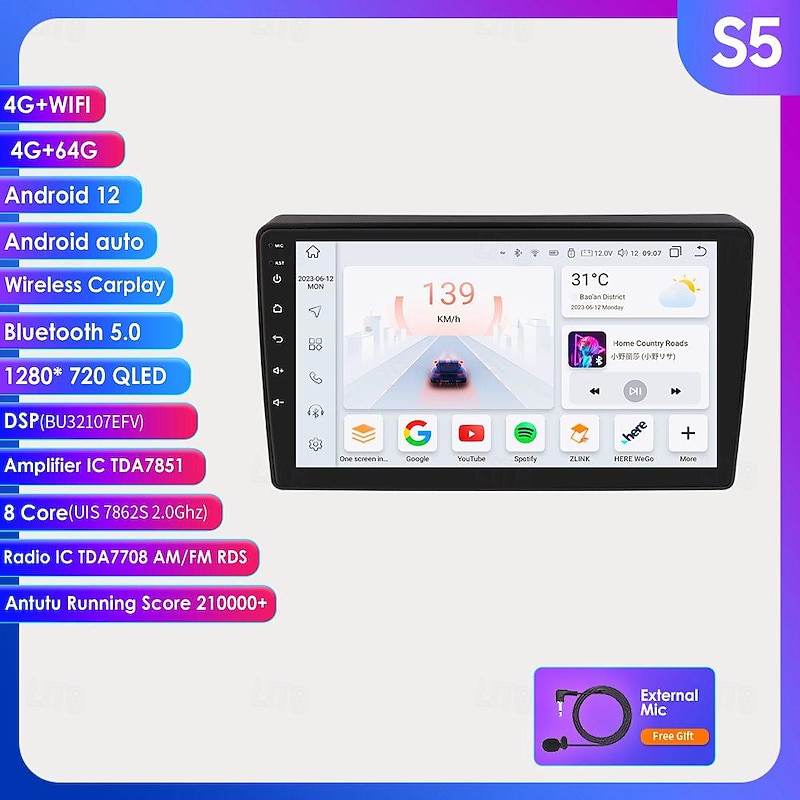 Android 12 Car Radio For Citroen Berlingo  B9 Peugeot Partner 2008-2019 Multimedia Player Carplay GPS Navigation3