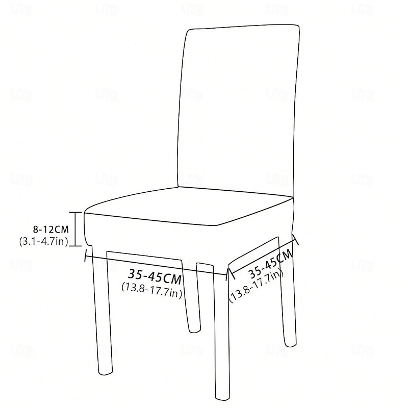 100% Waterproof  Chair Seat Covers for Dining Room Chairs 1 Pcs, High Back Dining Chair Cover Stretch Jacquard Chair Seat Slipcovers Protector Removable and Washable Kitchen3