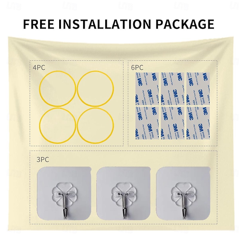 Christmas Tapestry Garage Door Cover Large Hanging Backdrop Gift Candy Cane Cute 3D Party Outdoor Holiday Shooting Backgrounds Yard Home Decor4