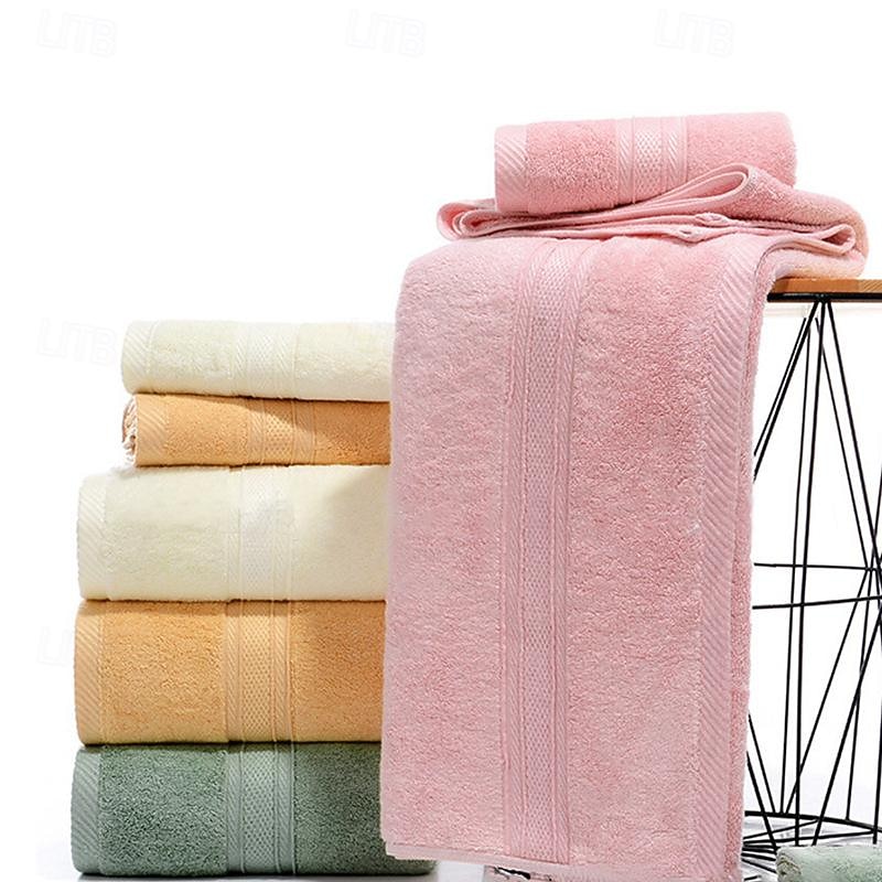 100% Bamboo Fiber Soft And Absorbent Solid Color Hand Towel Or Face Towel For Home Bathroom2