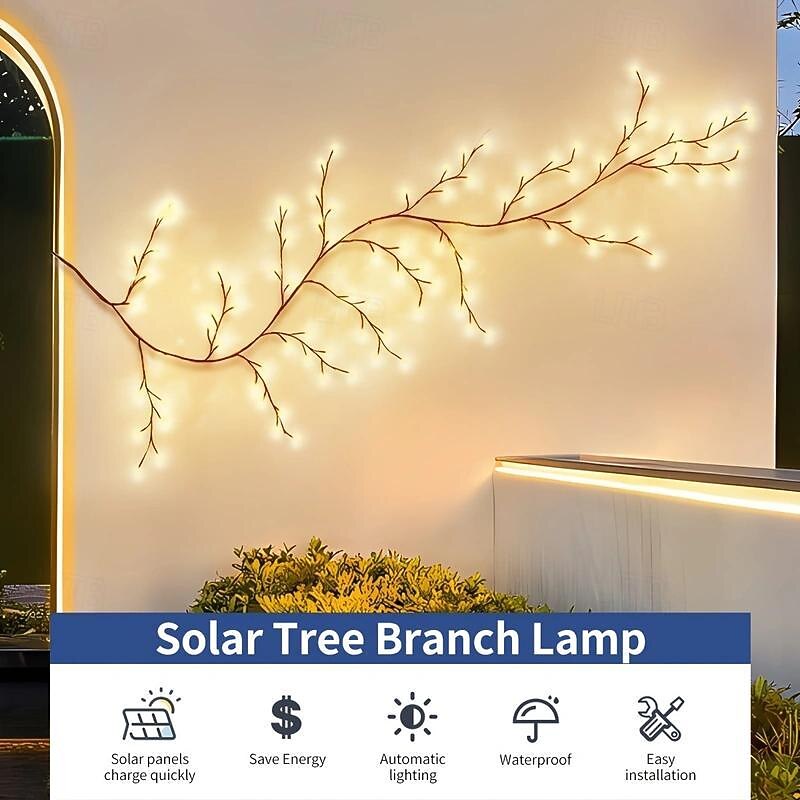 Solar tree branch light 1.8m 96 light 8-function remote control outdoor courtyard lawn holiday decoration light2