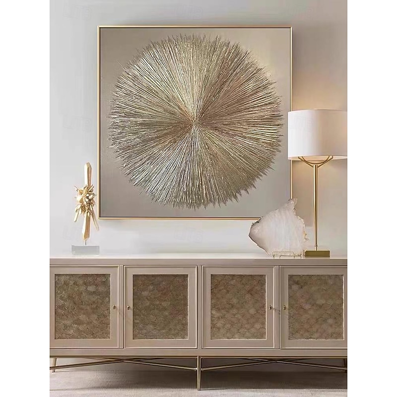 Gold silver Leaf Canvas Art Hand painted Abstract Original Modern Silver Foil Textured Acrylic Painting for Living Room Wall Art Home Decor Stretched Frame Ready to Hang2