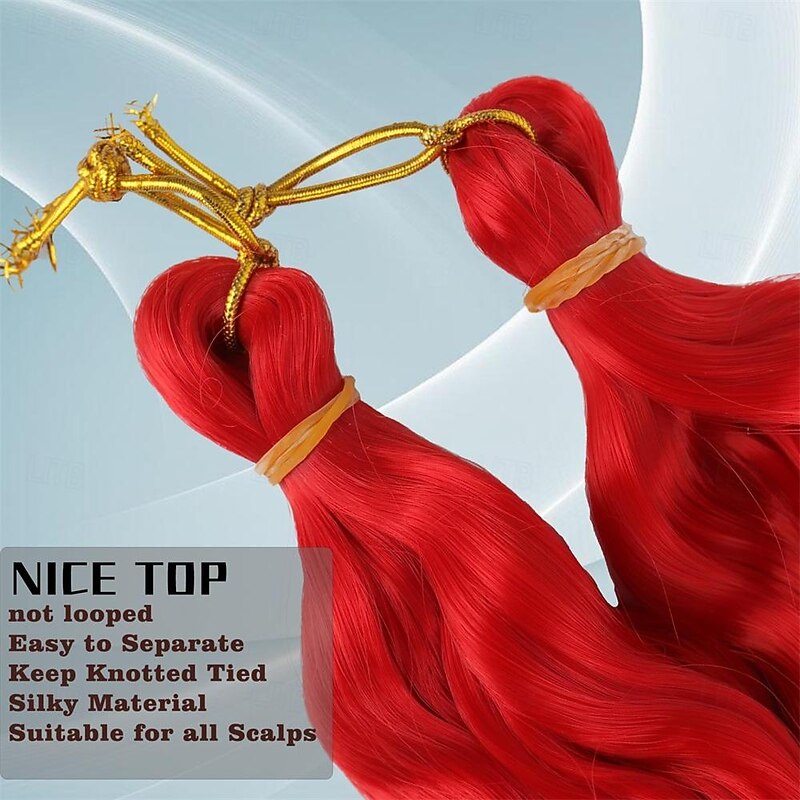 2 Pack Ocean Deep Wave Crochet Hair 16 Inch Curly Braiding Hair for Crochet Braids Goddess Locs Crochet Hair Dreadlock Extensions3