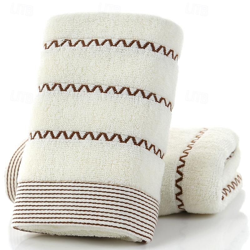 100% Cotton Stripe Soft Towel Set Beauty Face Towel for Adults Kids Bath Shower Hand Towel Home Hotel Serviette2