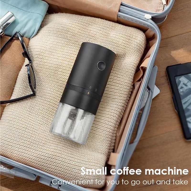 Portable Electric Coffee Grinder - USB Rechargeable, Professional Ceramic Grinding Core for Coffee Beans2