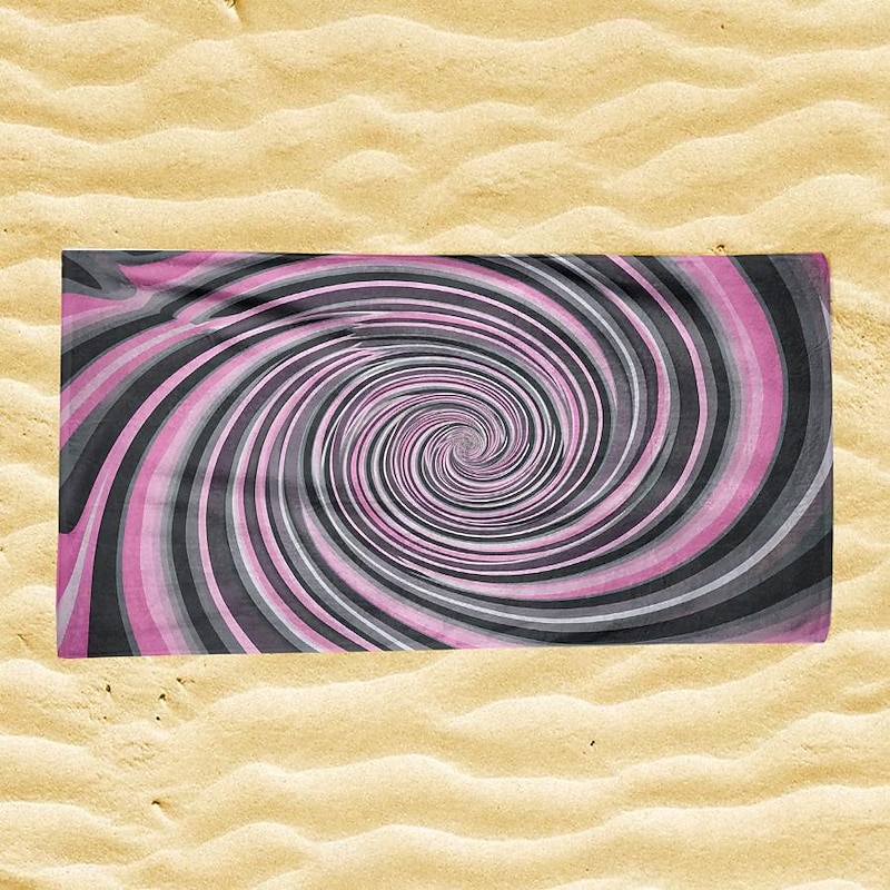 Whirlpool Beach Towel,Beach Towels for Travel, Quick Dry Towel for Swimmers Sand Proof Beach Towels for Women Men Girls Kids, Cool Pool Towels Beach Accessories Absorbent Towel4