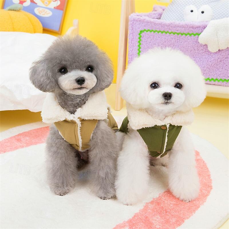 Dog Cat Coat Jacket Simple Style Winter Breathable Soft Washable Comfortable Thick Dailywear Casual Daily Weekend Walking Dog Clothing for Cat Dog Husky Labrador Alaskan Malamute2