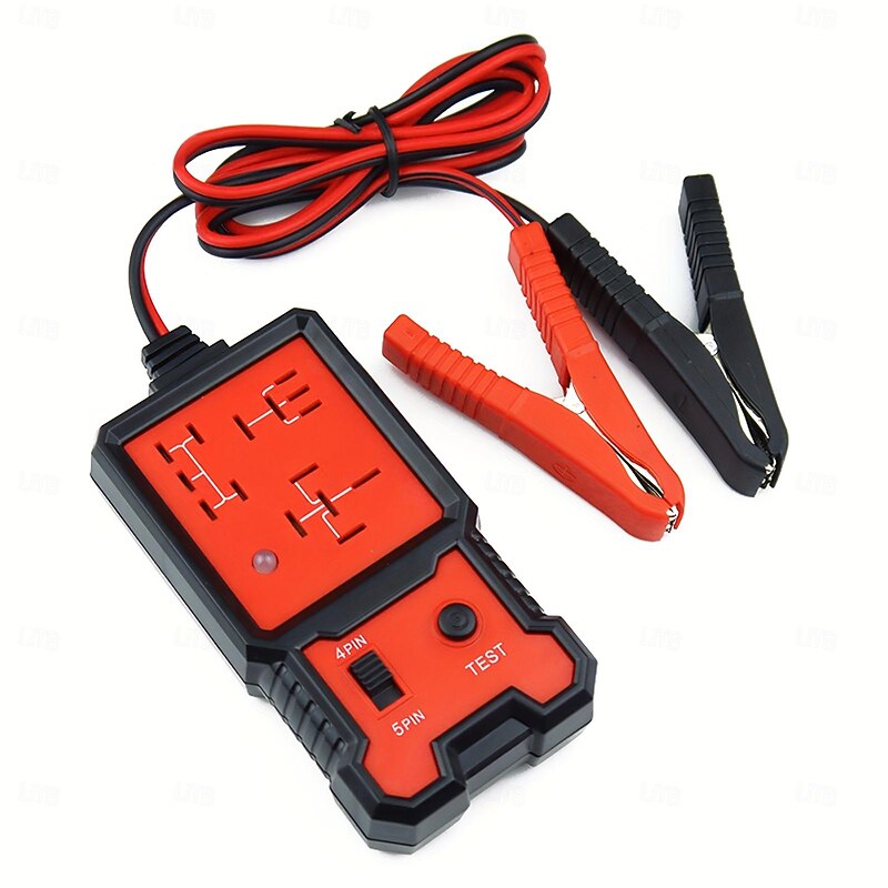 Auto Car Automotive Relay Tester For 12V 4 / 5 Pin With Battery Clips Car Electronic Relay Tester Battery Checker3