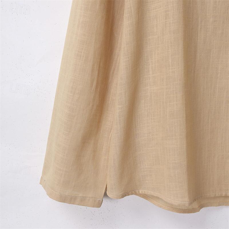 Men's T Shirt Tee Tee Top Long Sleeve Shirt Long Sleeve V Neck Spring &  Fall Plain Fashion Designer Basic Vacation Street Going out Black Sky Blue Khaki Top Tee for Men3