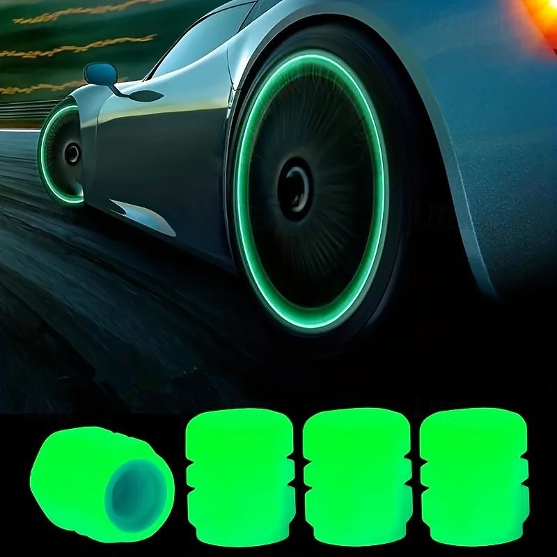 Starfire Car Luminous Valve Valve Green Pink Blue Yellow Car Tire Valve Cap Motorcycle Valve Core Glow3