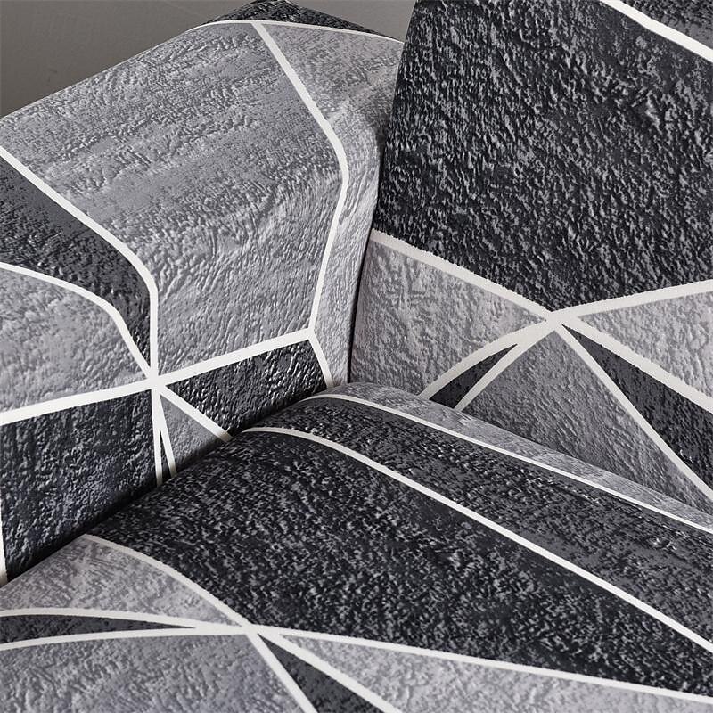Geometric Printed Sofa Cover Stretch Slipcovers Soft Durable Couch Cover 1 Piece Spandex Fabric Washable Furniture Protector fit Armchair Seat/Loveseat/Sofa/XL Sofa/L Shape Sofa 7