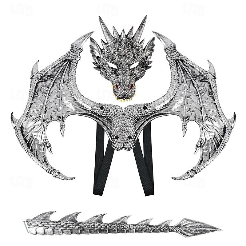 Dragon Halloween Wings Mask Party Costume Carnival Costume Party / Evening Cosplay Costume Kid's Boys' Girls' Carnival Children's Day Masquerade Party Halloween Masquerade Easy Halloween Costumes3