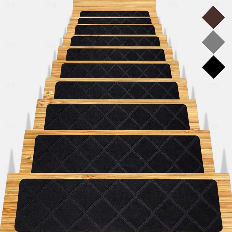 Stair Treads for Wooden Steps - 8x30in Carpet Stairs Runner Indoor Non-Slip Stair Mats for Kids Elders and Pets3