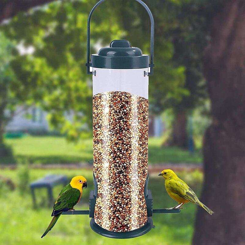 Hanging Bird Feeder Outdoor Hummingbird Food Dispenser for Small Birds Lovebird Macaws Pet Flying Animal Automatic Food Feeding Tool