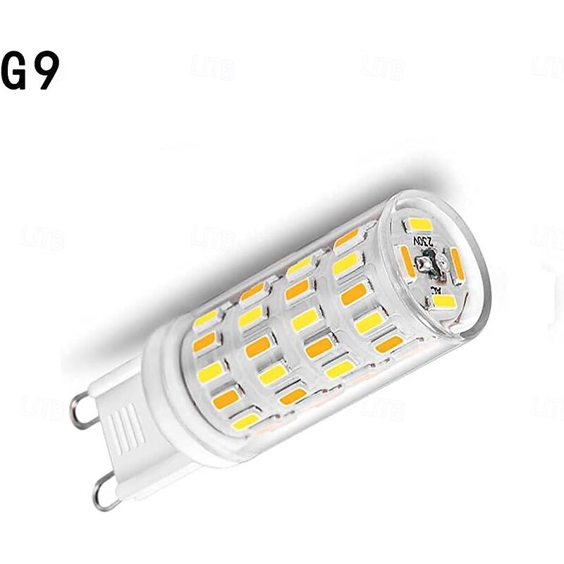 E14/G9 LED Three Color Light Bulbs Intelligent IC Without Strobe 3W  LED Corn Lamp 220V 2300K/4500K/6000K 3 Temperature  Used for cabinets Living Room 4Pcs2