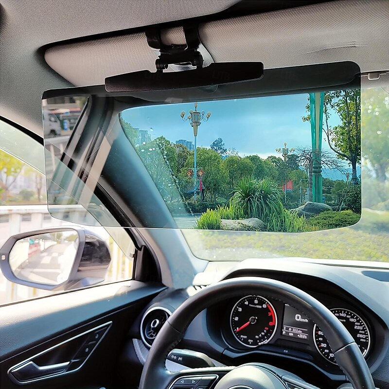 Universal Car Sun Visor Anti-Glare & UV Protection for Safe Driving Anytime Universal Polarized Sun Visor Sunshade - Main Image