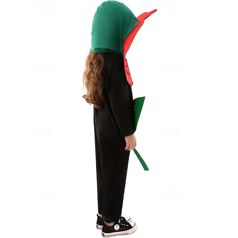 Rose Halloween Cosplay Costume Funny Costumes Carnival Costume Cosplay Funny Costume Adults' Boys' Girls' Carnival Masquerade Party Masquerade Easy Halloween Costumes Dress Up2